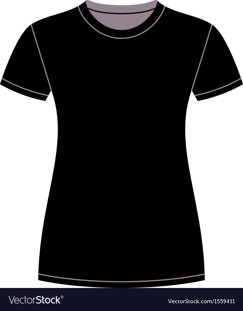 Black tshirt design template Royalty Free Vector Image