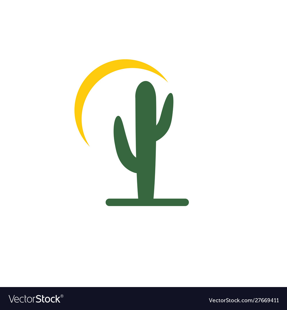 Cactus Symbol Logo Vorlage