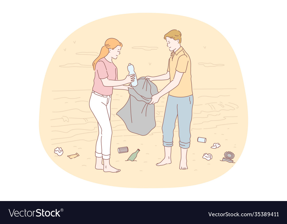 Collecting garbage saving ecosystem environment