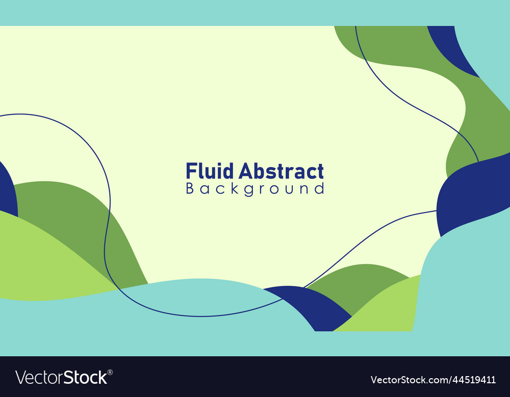 Flat colorful fluid abstract shapes background