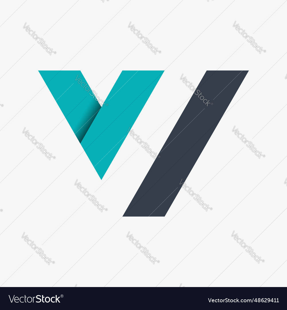 Initial letter w logo Royalty Free Vector Image