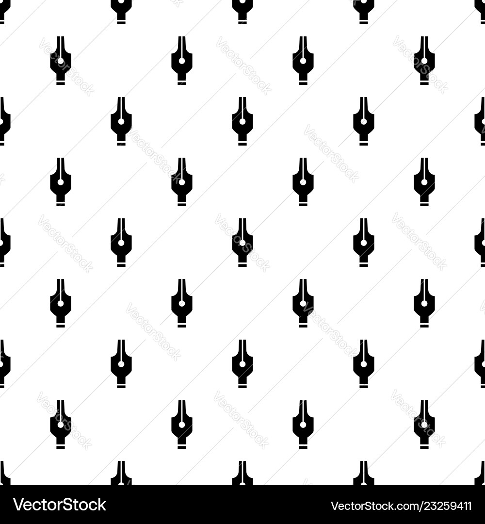Ink pen pattern seamless Royalty Free Vector Image