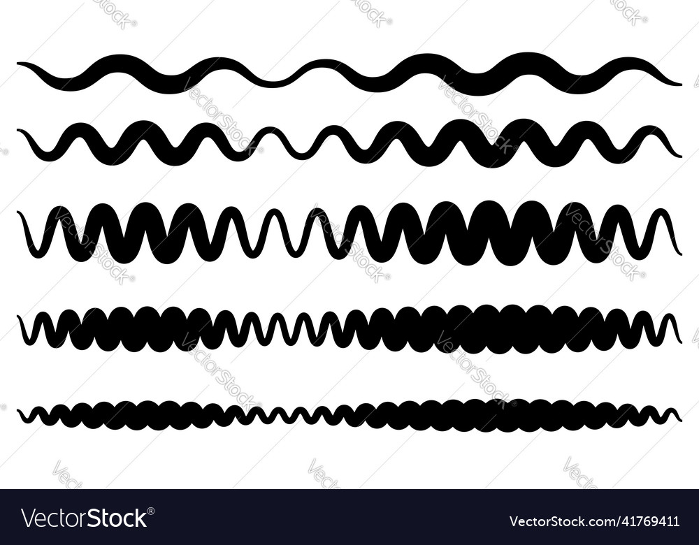 Line stripe element with distorted deformed effect Vector Image Line stripe element with distorted deformed effect