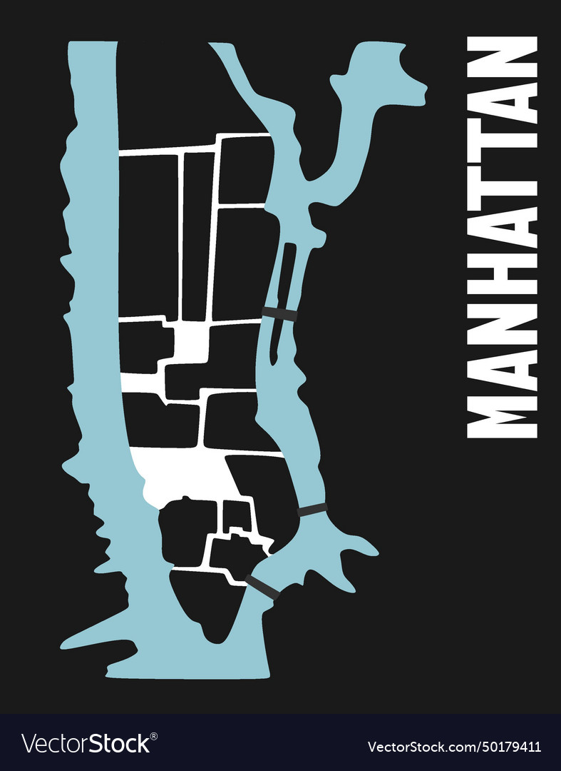 Manhattan new york city usa Royalty Free Vector Image