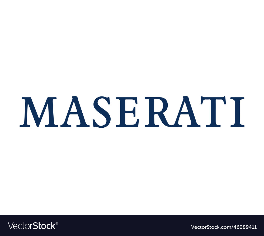 Maserati marke logo car symbol name blau design Vector Image Maserati marke logo car symbol name blau design