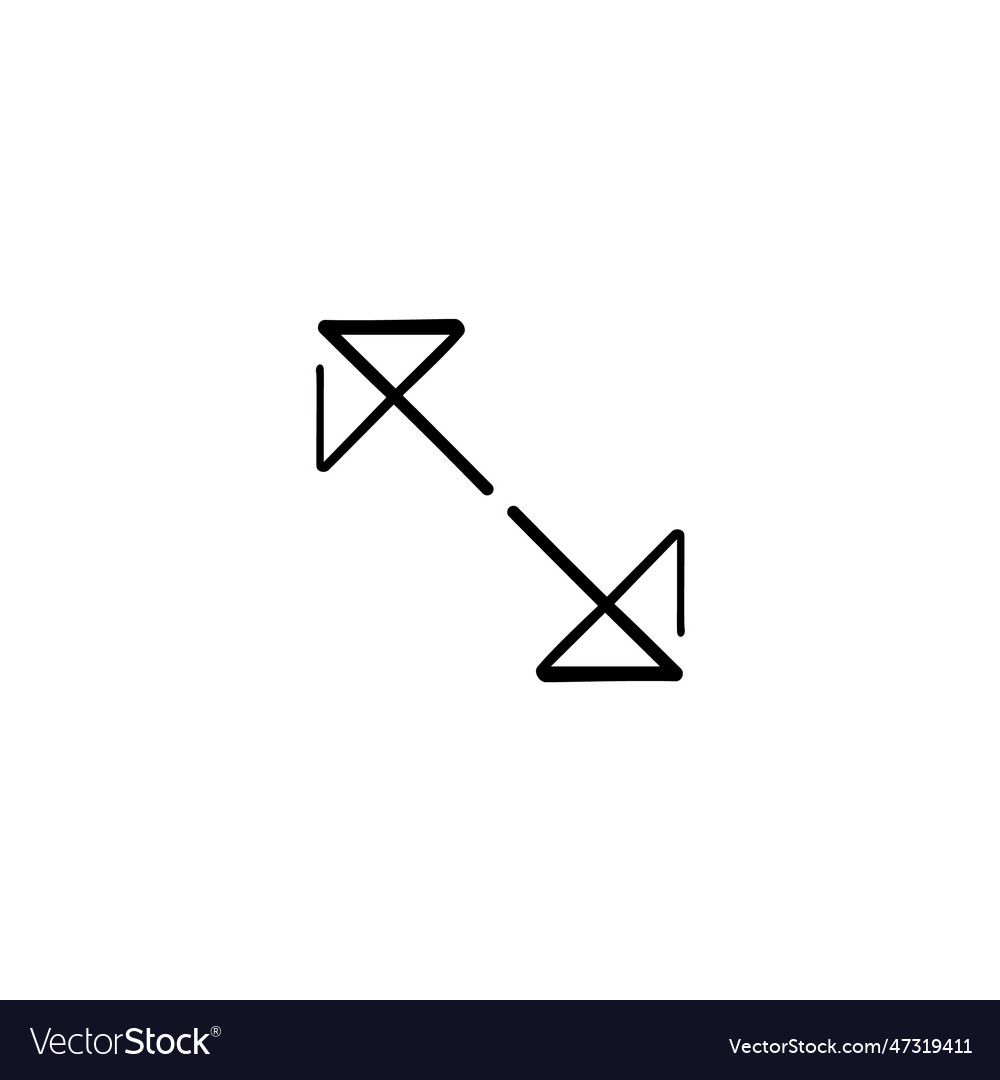 Maximize line style icon design