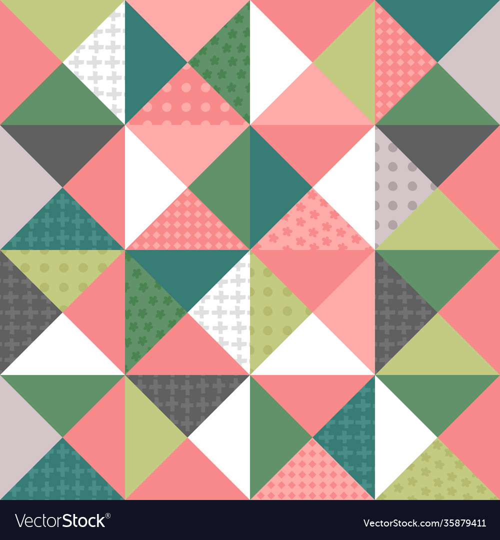 Patchwork style seamless pattern