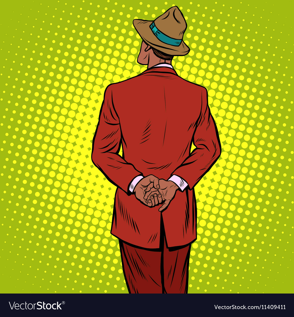 Retro man is back Royalty Free Vector Image VectorStock