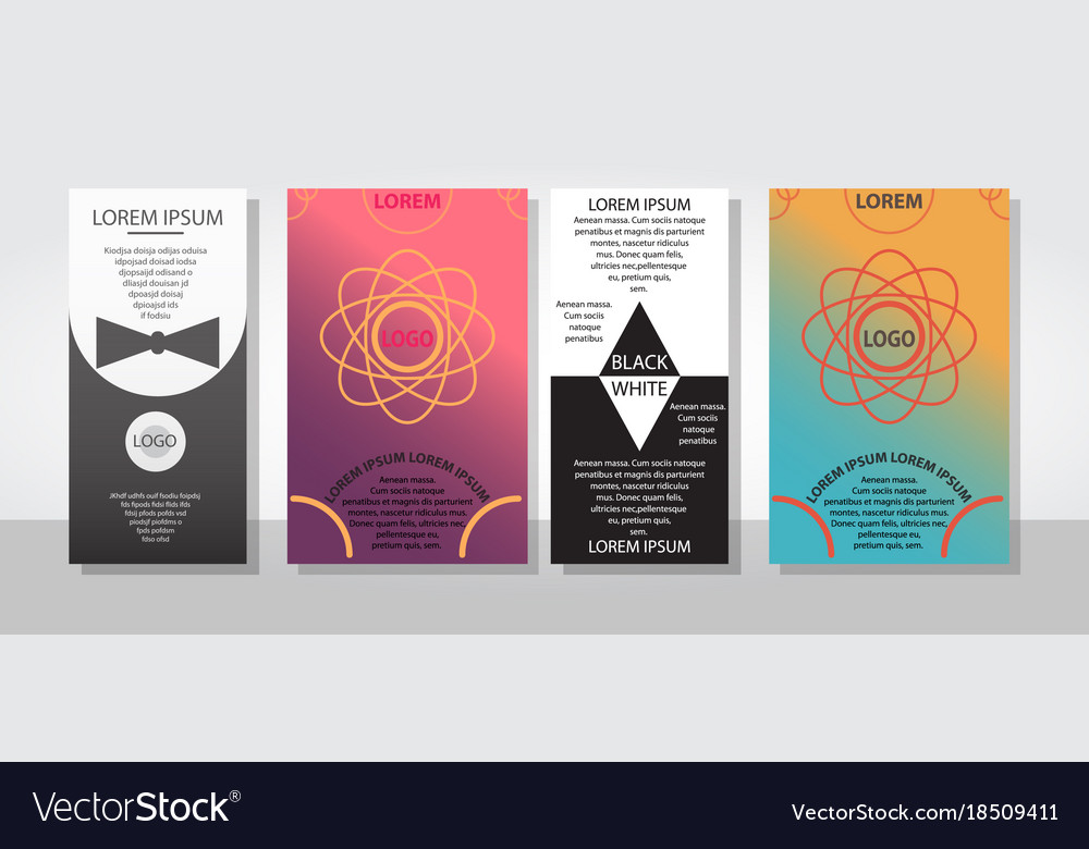 set of posters flyers