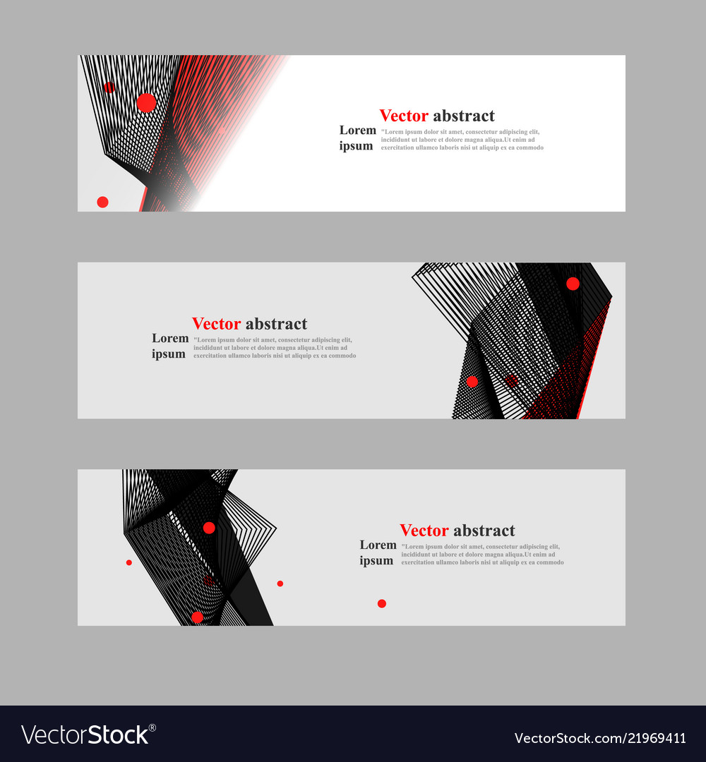 Website header or banner web set abstract vector image Website header or banner web set abstract