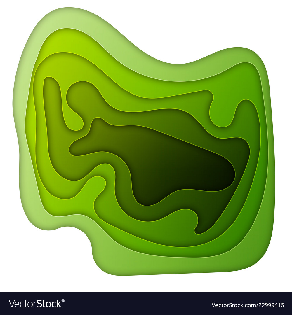 3d abstract background with paper cut shapes vector image 3d abstract background with paper cut shapes