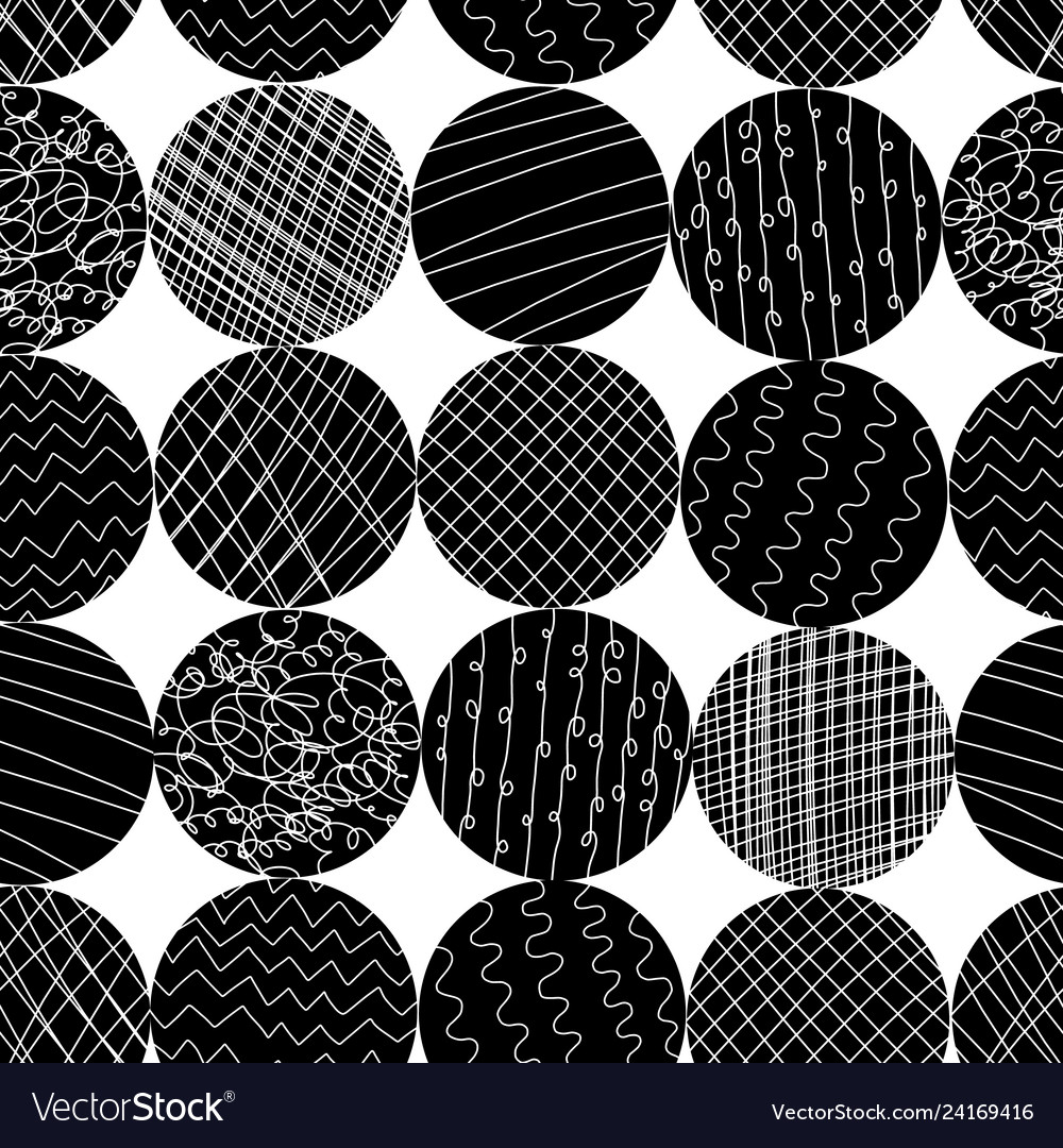 Abstract Monochrome Circle Pattern