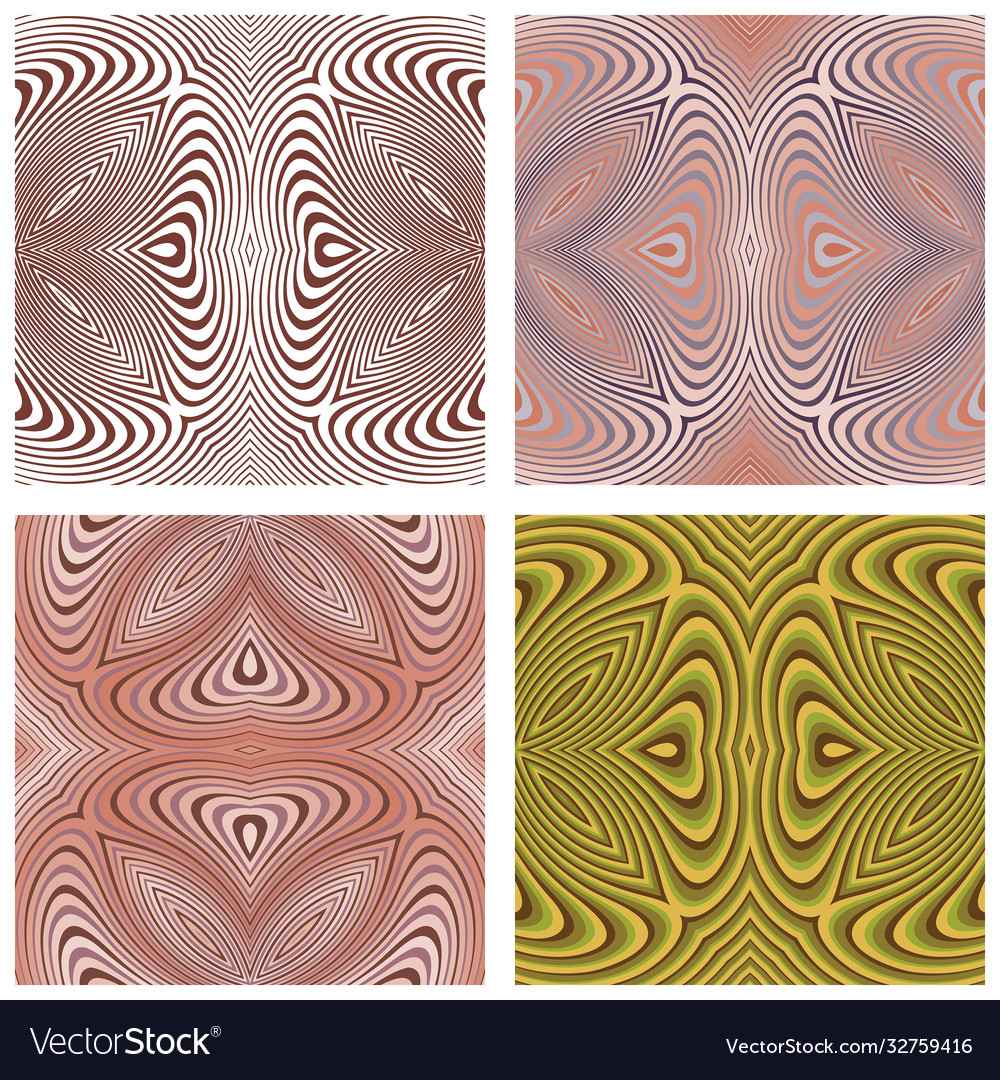 Abstract ornamental patterns set vector image Abstract ornamental patterns set