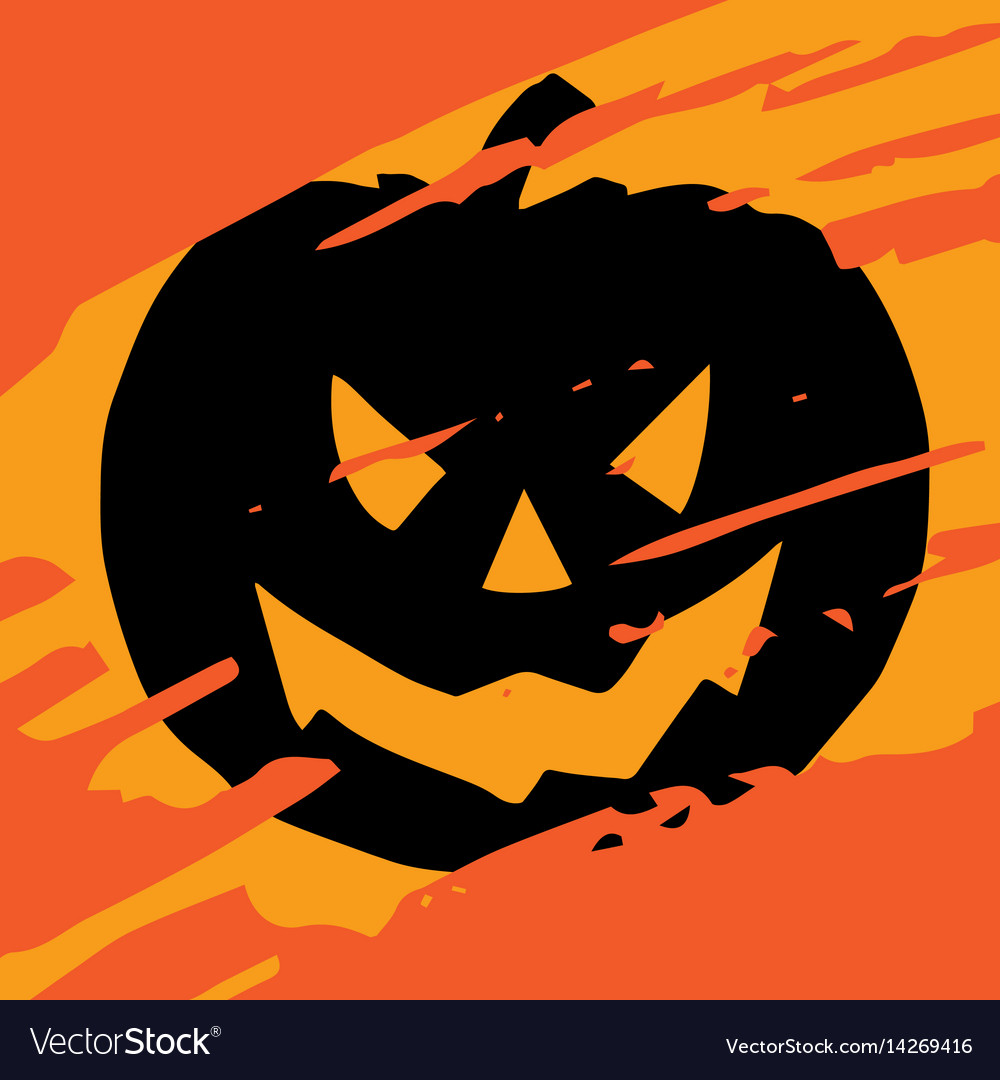 Kunstkarte für Happy halloweendesign Template