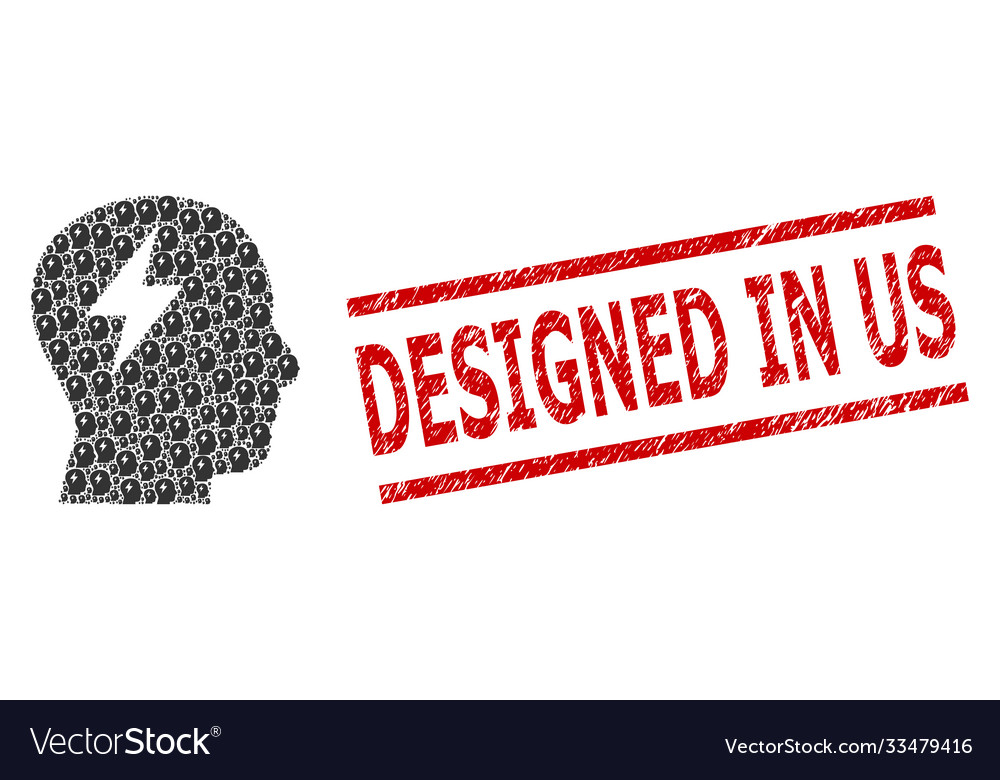 Brainstorming recursive mosaic Vector Image Brainstorming recursive mosaic