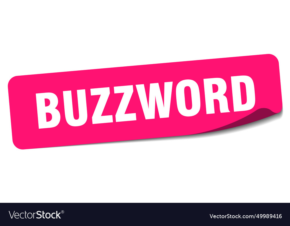 Buzzword sticker label