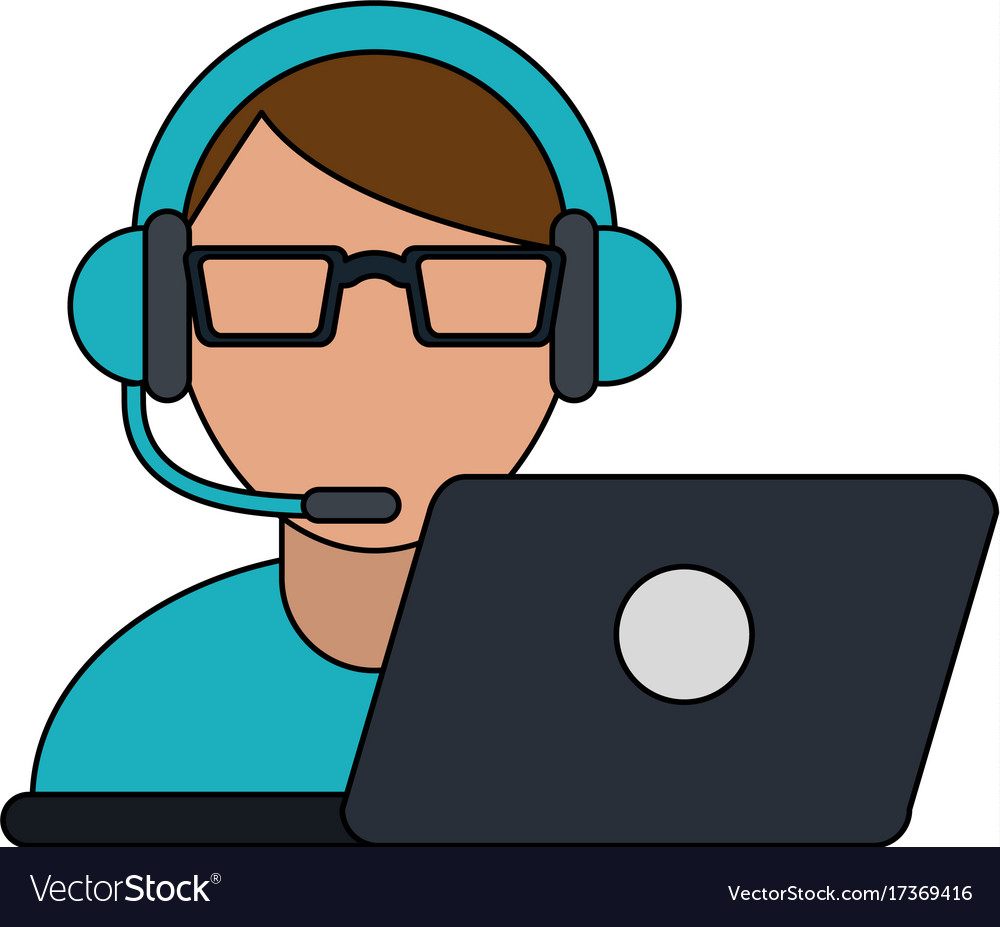 Customer service call center related icon image Vector Image