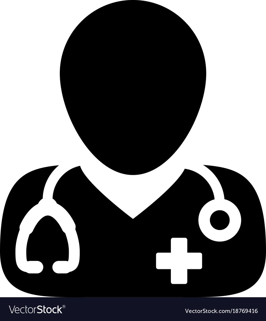 Doctor icon medical consultation male physician Vector Image