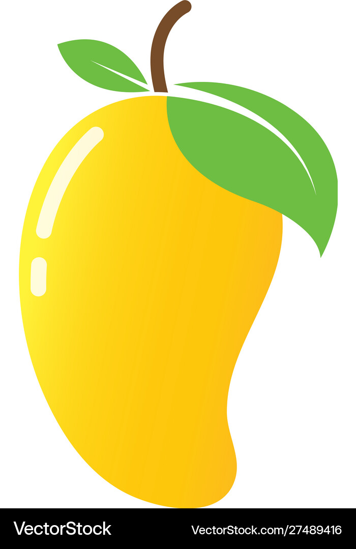 Mango fruit logo Royalty Free Vector Image - VectorStock