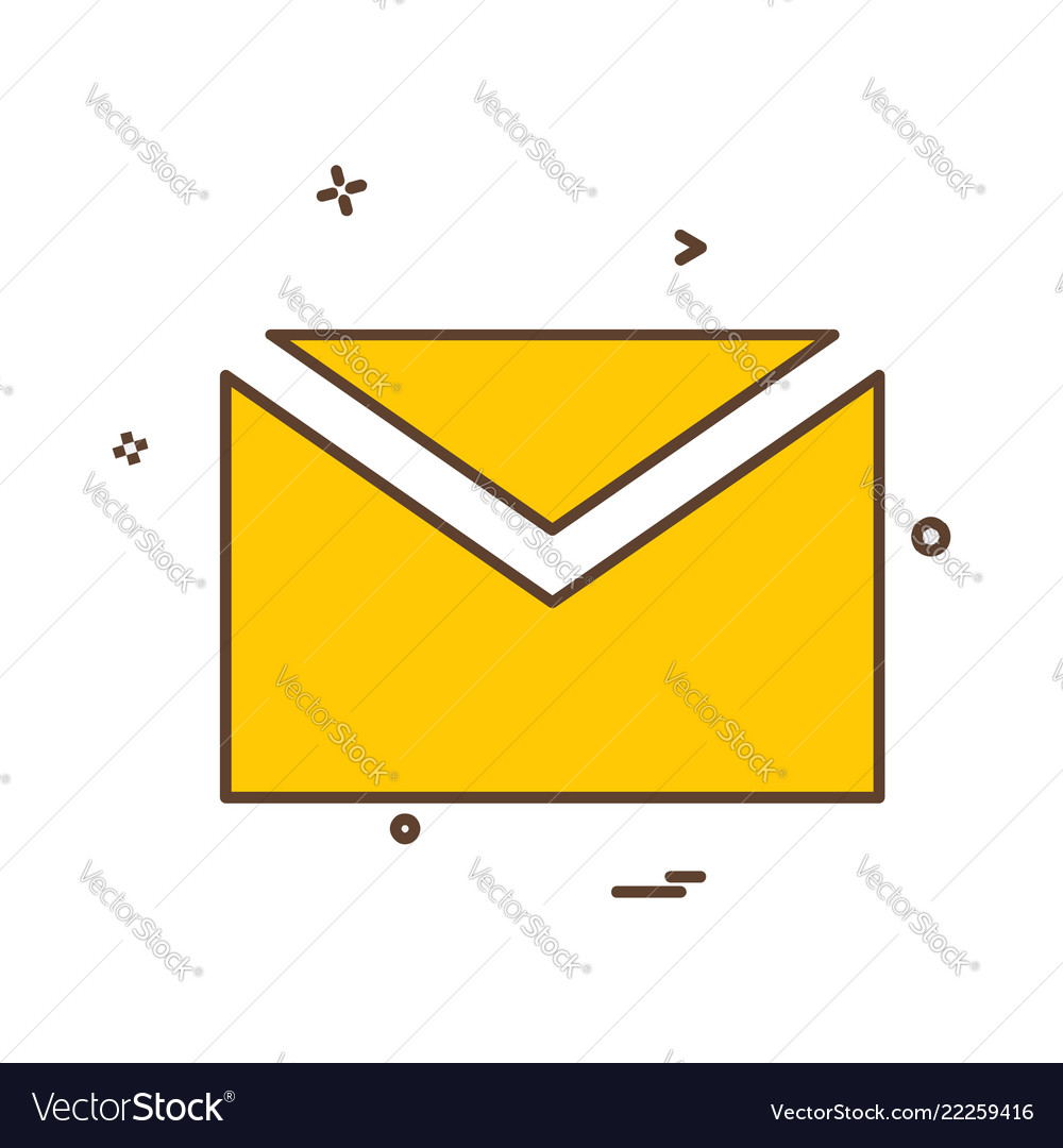 Message icon design Vector Image Message icon design