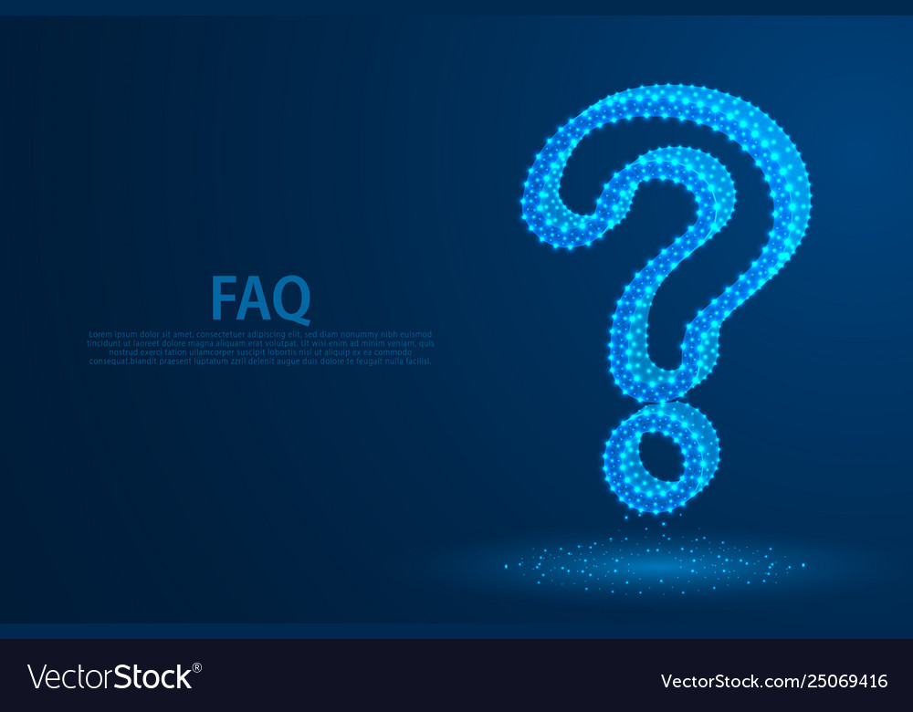 Question mark icon from lines triangles