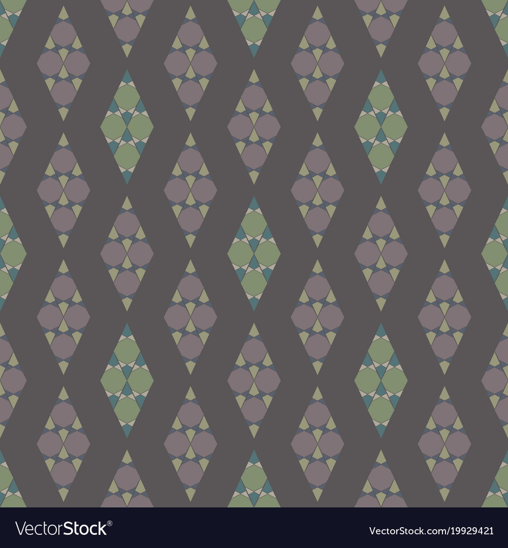 Abstract geometric mosaic seamless pattern Vector Image