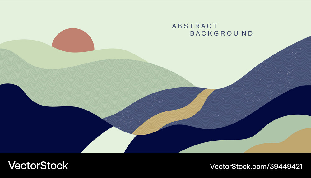 Abstract organic landscape Royalty Free Vector Image