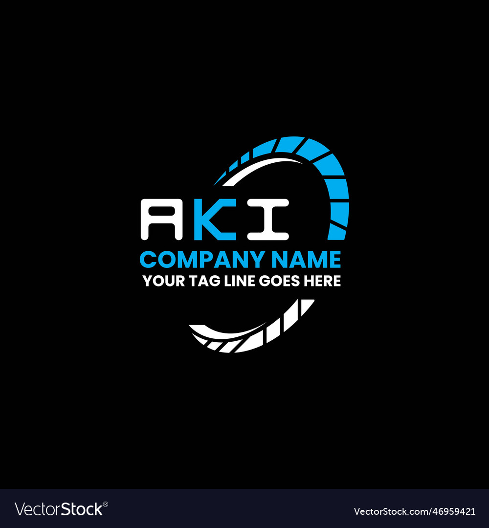 Aki Buchstaben Logo kreatives Design mit Grafik vector image Aki Buchstaben Logo kreatives Design mit Grafik