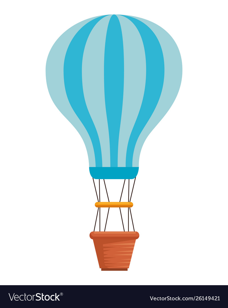 Balloon air hot flying icon Royalty Free Vector Image