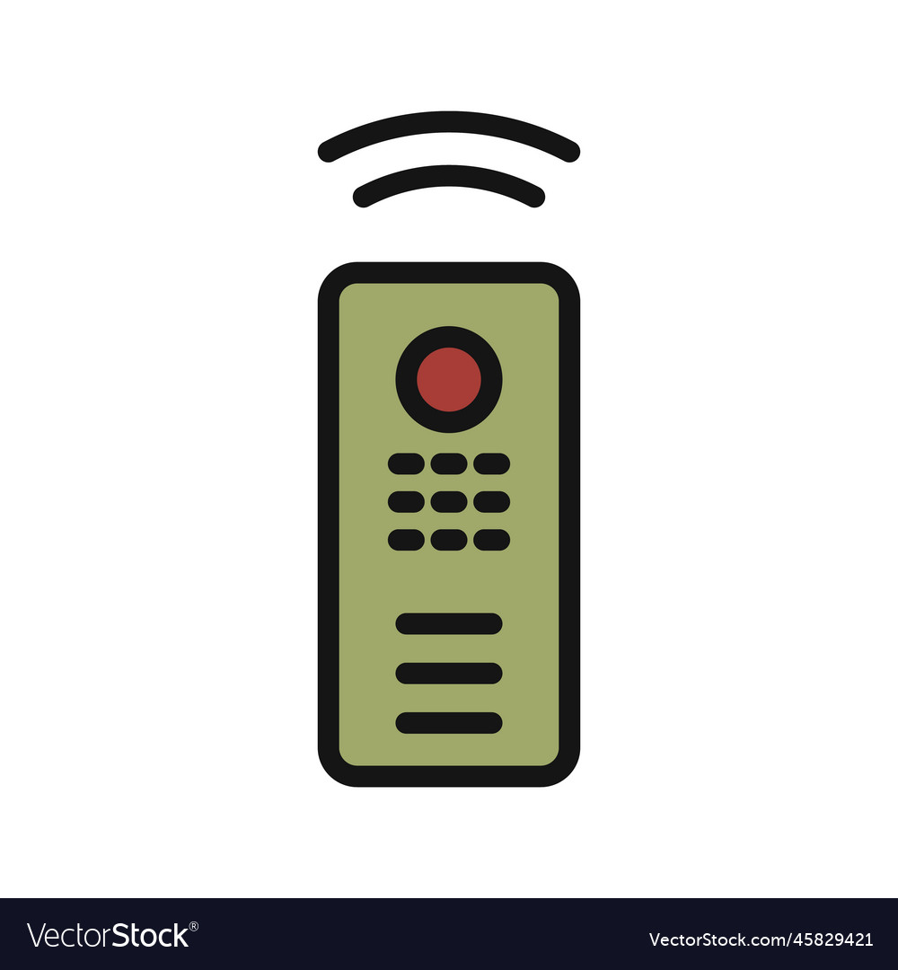 Controller line icon isolated on white background vector image Controller line icon isolated on white background