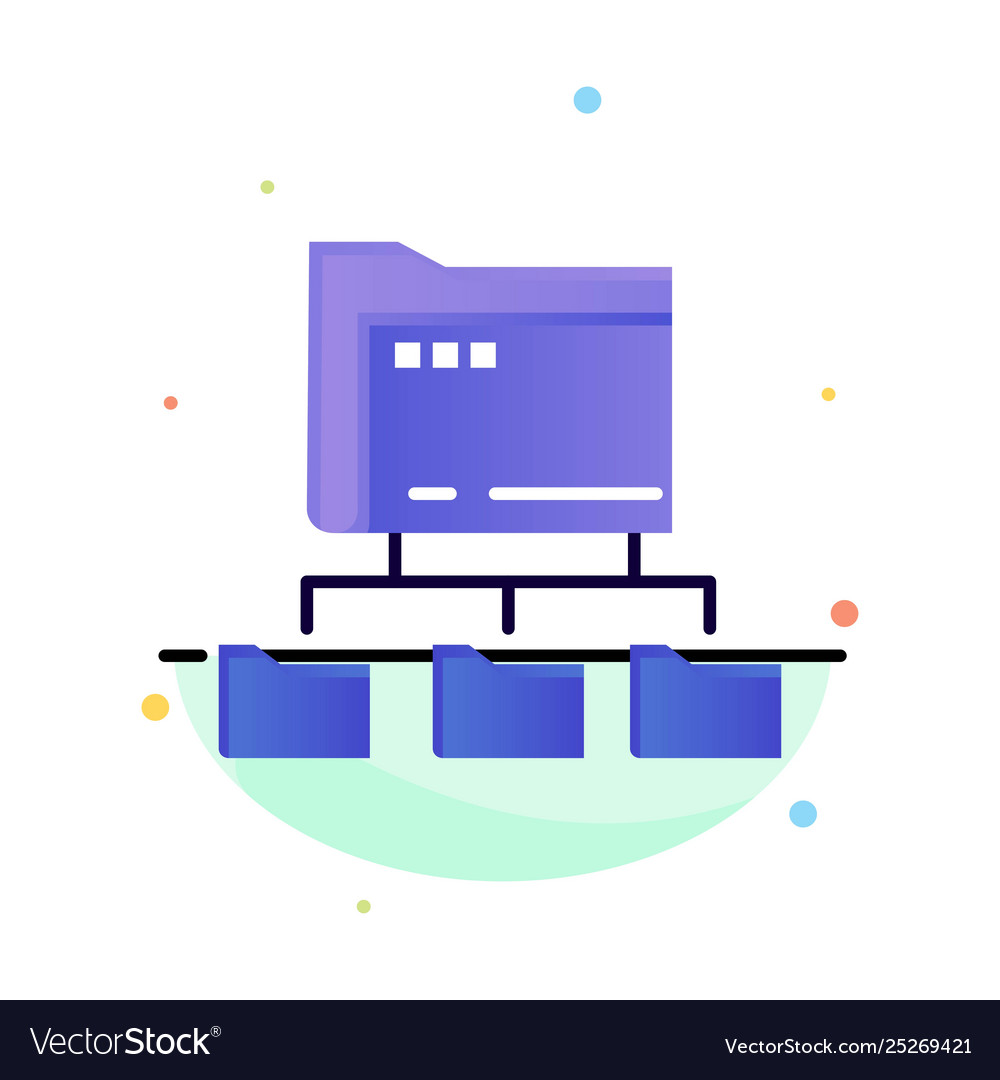 Folder folders network computing abstract flat