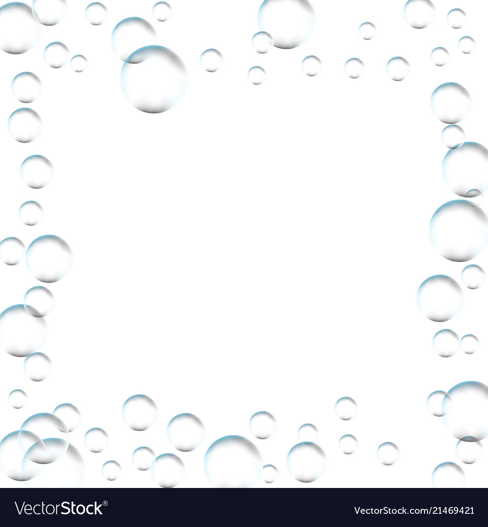 Frame for processing of transparent bubbles