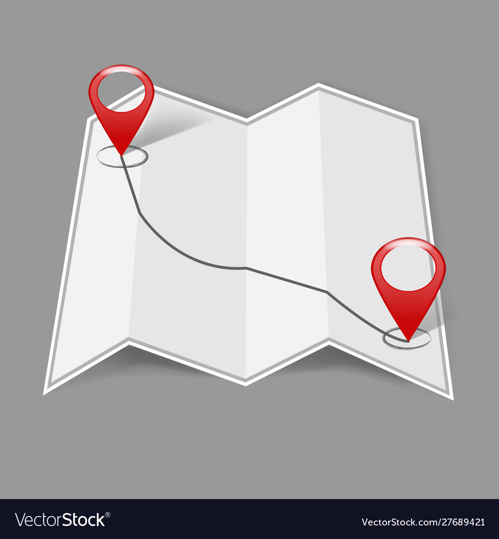 Image positioning on map mark gps icon red