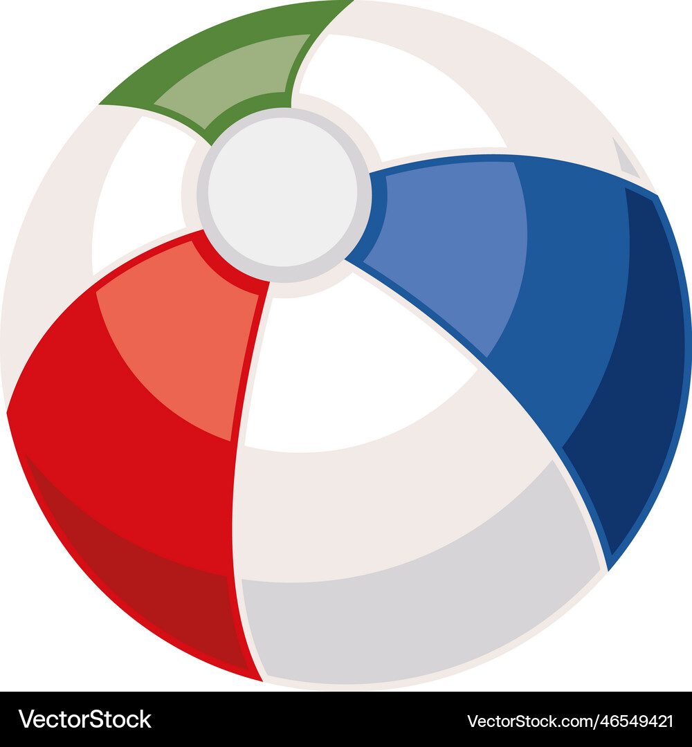 Vector Inflatable Ball Inflatable beach ball Royalty Free Vector Image