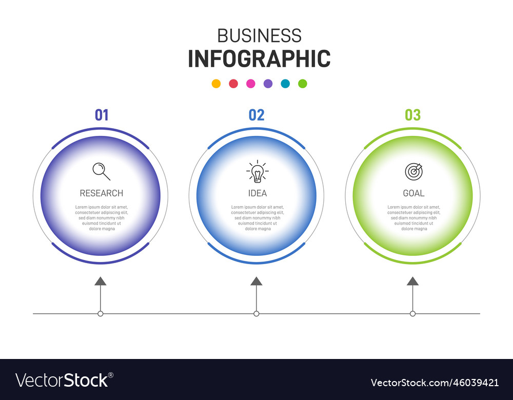 Infographic design with icons and 3 options Vector Image