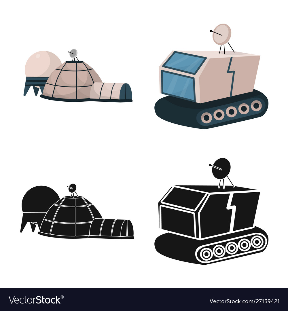 Isolated object astronomy and technology symbol Vector Image Isolated object astronomy and technology symbol