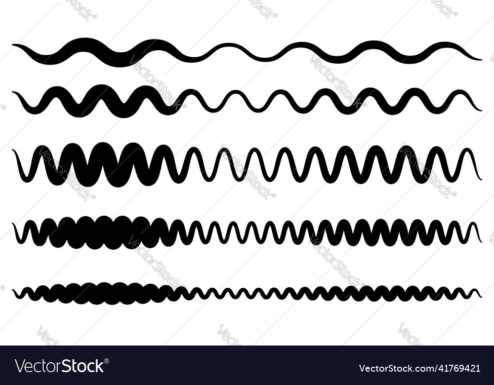 Line stripe element with distorted deformed effect Vector Image Line stripe element with distorted deformed effect