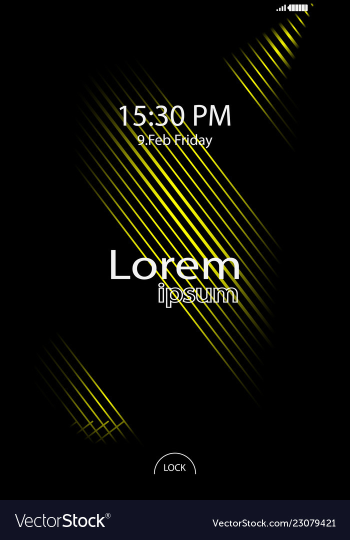 Modern Lock Screen - Abstract Tech
