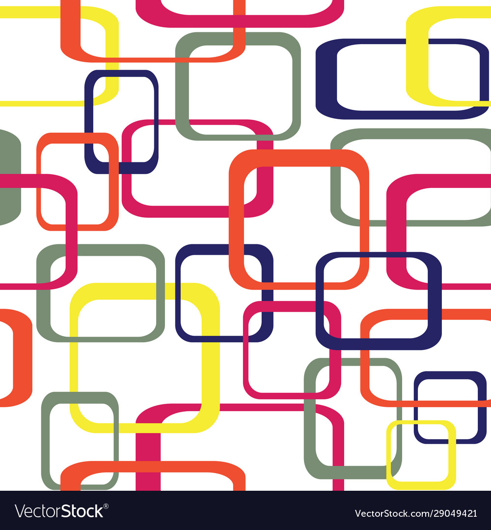 Retro seamless color pattern background vector image Retro seamless color pattern background