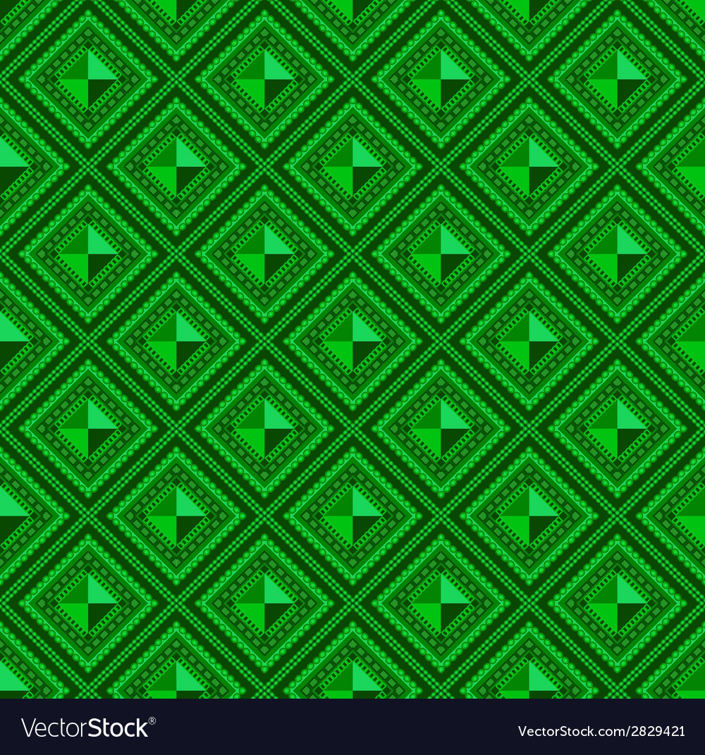 Seamless pattern green abstract shape color