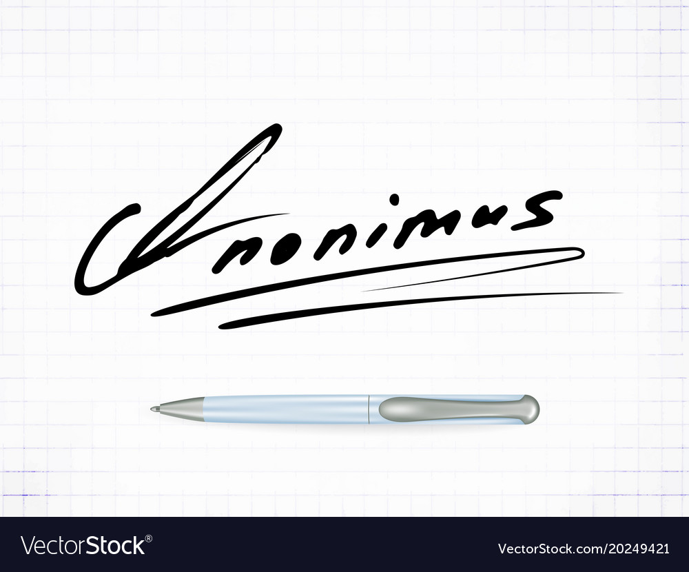 Signature anonimus icon
