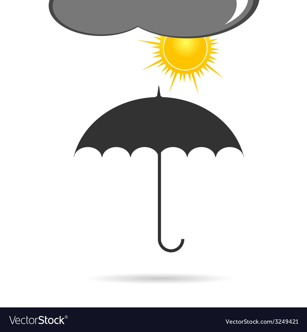 Umbrella with sun