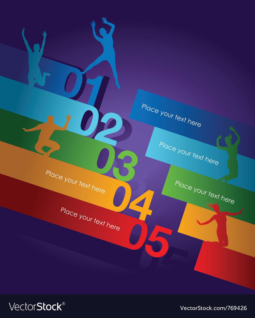 Abstract Number Line Background