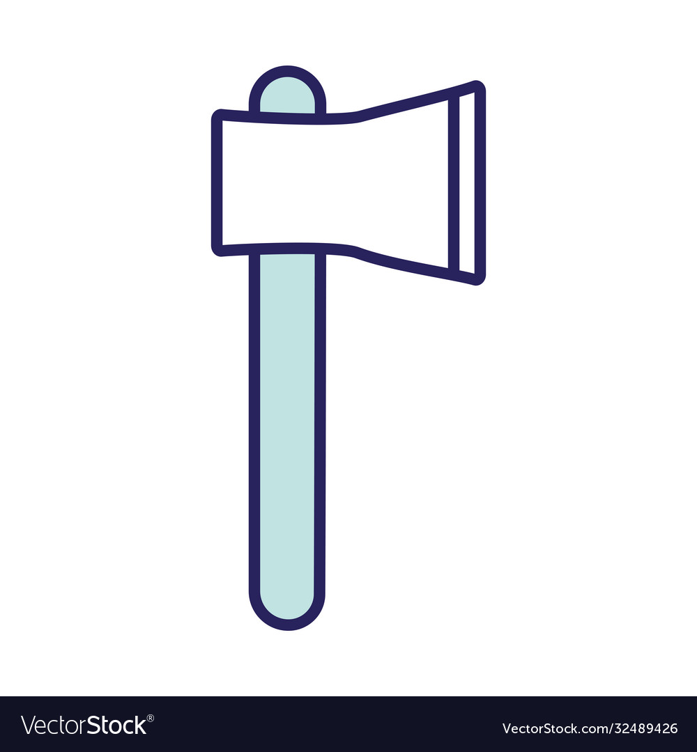 Axe line and fill style icon design