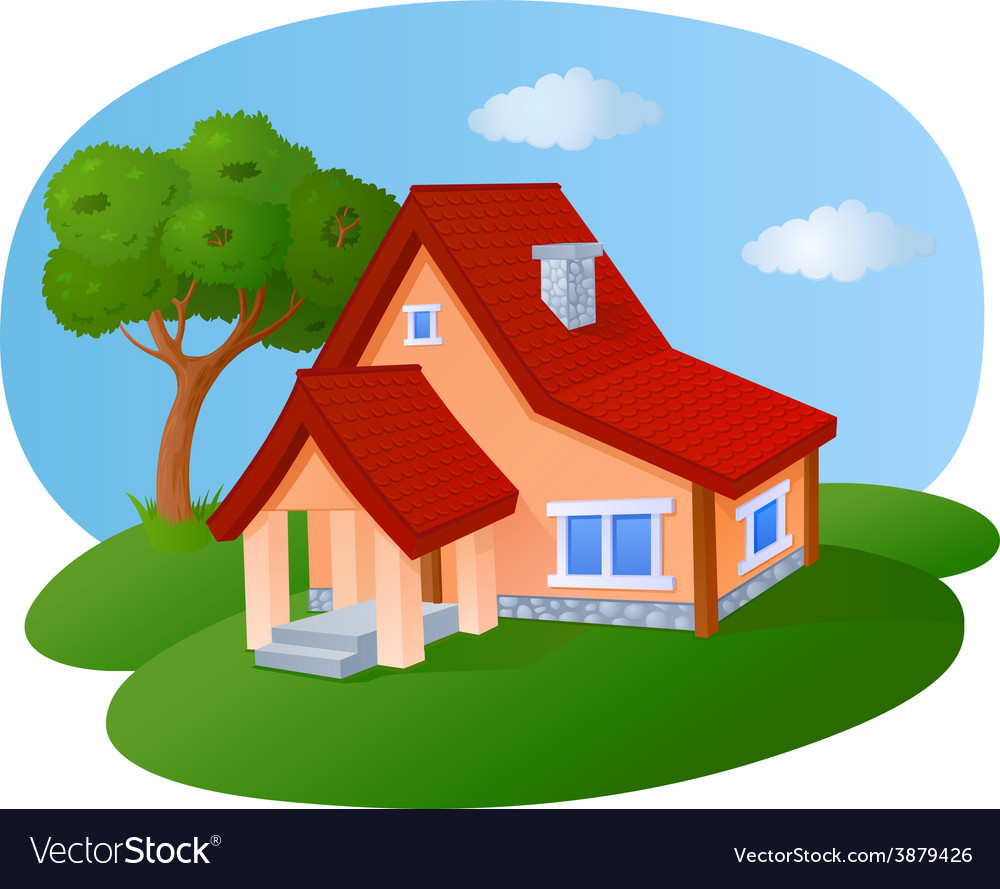 Download Cartoon house Royalty Free Vector Image - VectorStock