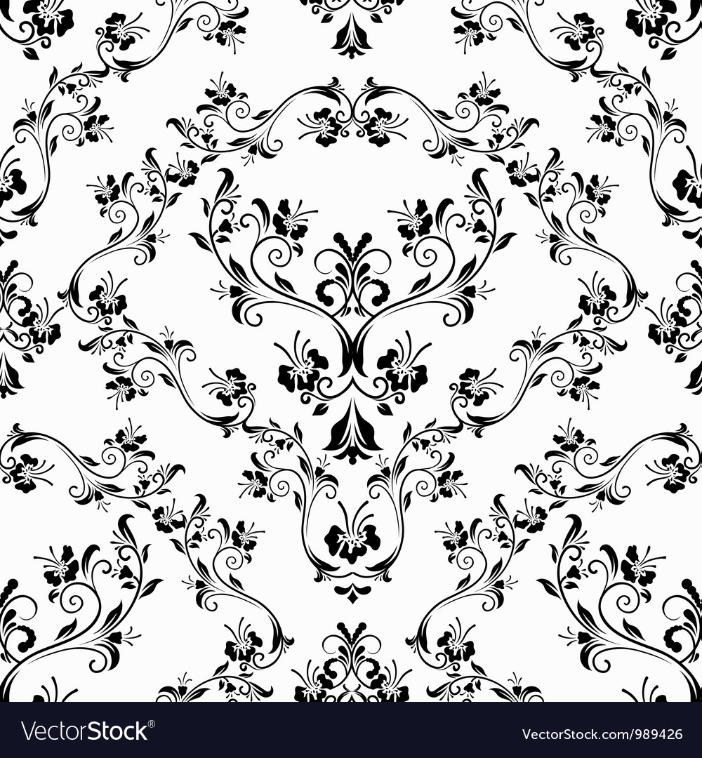 Damask seamless pattern