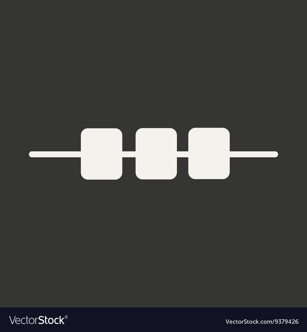 Flat in black and white mobile application