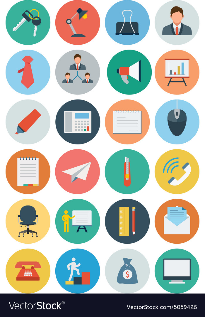 Office flat icons 2