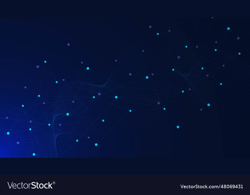 Abstract geometric background with connect points