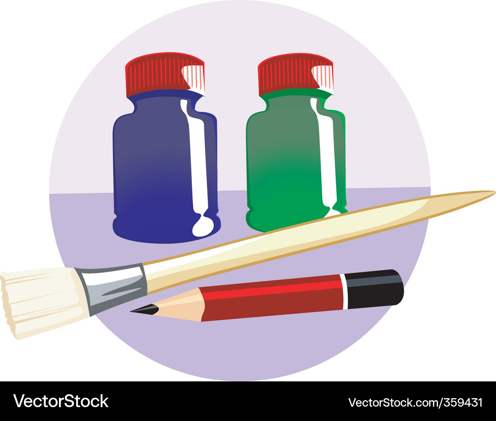 Art tools Royalty Free Vector Image - VectorStock